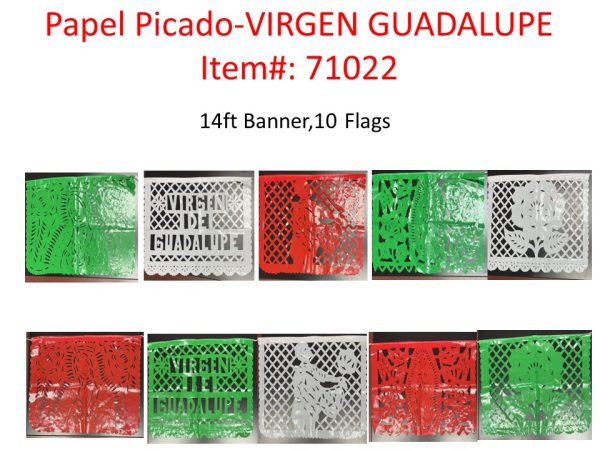 Mexico Papel Picado Virgin Guadalupe