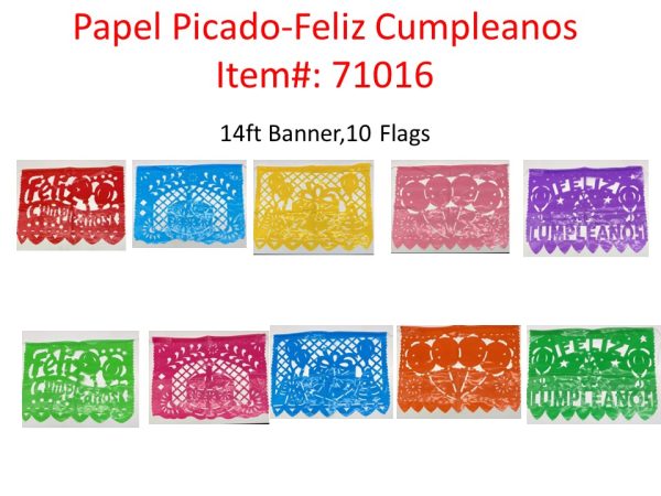 Mexico Papel Picado Feliz Cumpleanos