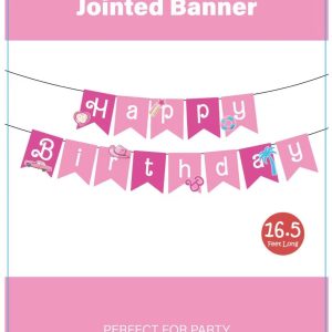 Themed Party Banner, HBD Pretty Girl