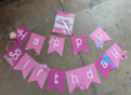Themed Party Banner, HBD Pretty Girl