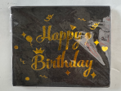 Themed Paper Napkins, 24CT HBD Black/Gold