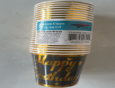 9OZ Themed Paper Cups 24 CT  HBD Black/Gold