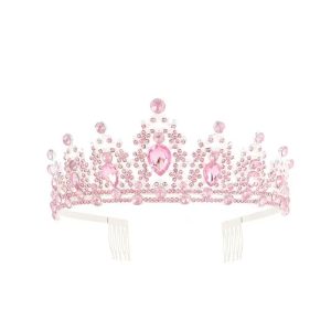 Rhinestone Tiara Crown pink
