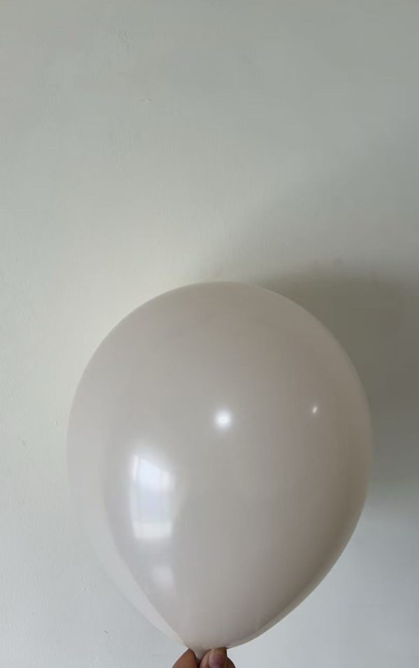 12″ Latex Balloons 72pcs, matte Sand white