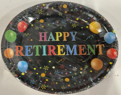 Themed Paper Plates 7", 24 CT happy retirement