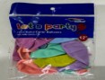 12" Latex Balloons 12pcs, Pastel Mix