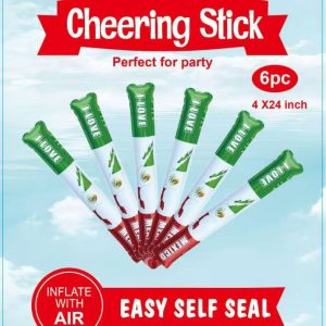 Balloon Cheering Sticks 6pcs, Viva Mexico