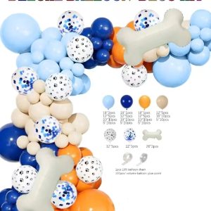Themed Balloon Garland kit BLUE PUPPY
