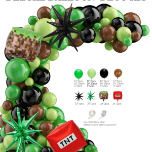 Themed Balloon Garland kit MINING