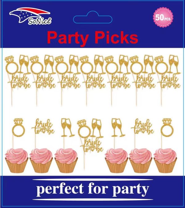 Party PICKS 50CT HAPPY BIRTHDAY Bride to be