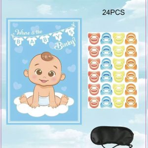 Pin the  Nipple Party Game ,Baby Boy