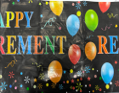 Themed Table Cover Happy Retirement