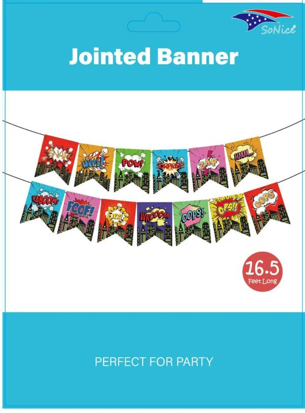 Themed Party Banner, Hero Boom