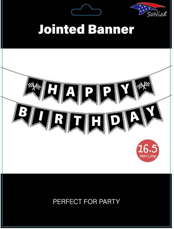 Themed Party Banner, Checker