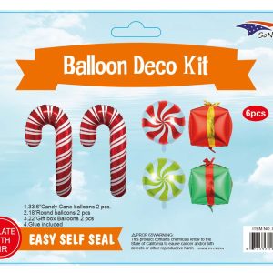 6PCS Balloon Kit , Merry Christmas