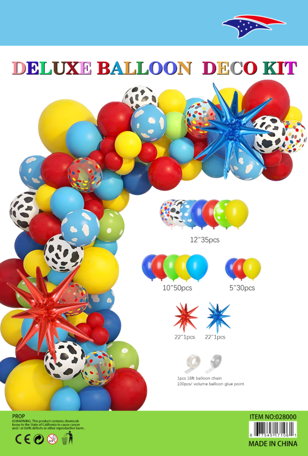 Themed Balloon Garland kit, Playingtime Aventure