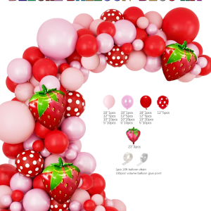 Themed Balloon Garland kit, Stawberry