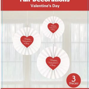 Themed Tissue Fans Happy Valentine