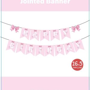 Themed Party Banner, HBD Coquette