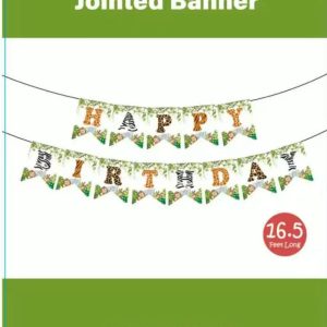 Themed Party Banner, HBD SAFARI
