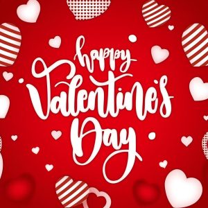 Vinyl Party Backdrop Banner Happy Valentine