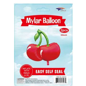 Themed Mylar Balloon 2pcs Cherry