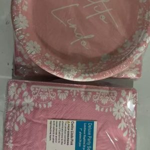 Napkin & plates Party set, Cielito Lindo Pink