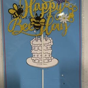 Themed  Cake Topper Glitter Bow, Sweet as can Bee