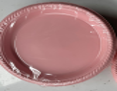 10" Plastic Plates 50 CT light pink