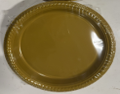 7" Plastic Plates 50 CT Gold