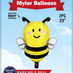 Themed Mylar Balloon 2pcs Happy Bee