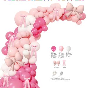 Themed Balloon Garland kit, Coquette Bow