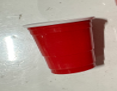Plastic 2 OZ Cups 50CT  Red
