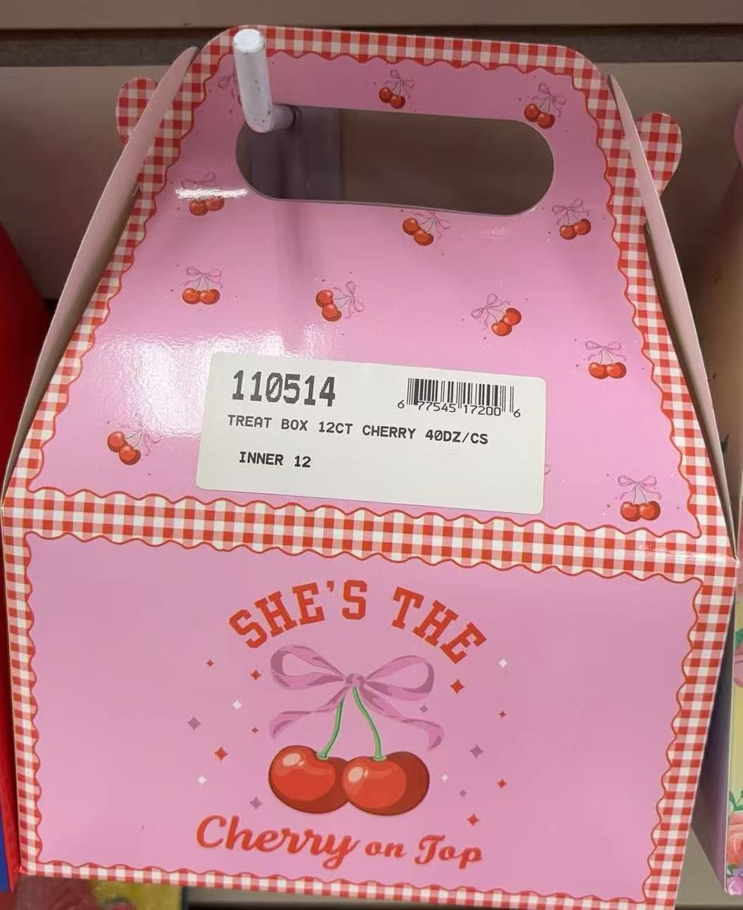 Cherry on Top Treat Boxes 12CT | Wholesale Fruit Themed Party Favors