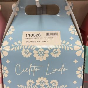 Cielito Lindo Blue Treat Boxes 12CT | Wholesale  Party Supplies