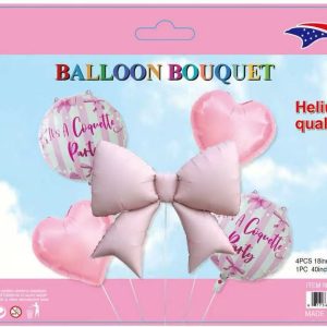 Coquette BowThemed Balloon Bouquet | Wholesale Party Decorations