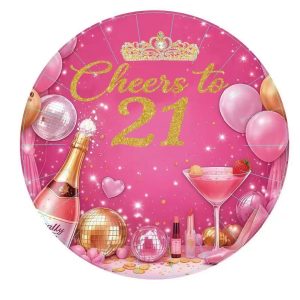 Cheer to 21 Napkin & Plates set