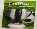 Music Soccer Birthday Candle | Wholesale Party Supplies