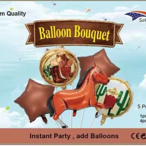 Cowboy Themed Balloon Bouquet | Wholesale Party Decorations