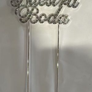 Rhinestone Cake Topper Nuestra Boda